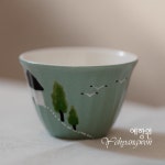 [다도 다기] 예향원 핸드메이드 파스텔 그린 스위트홈 찻잔 40ml C-5661 : 예향원