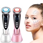 미세 전류 얼굴 장치 마사지 관리를 다기능 기계 차가운 장비 마사 뜨겁고 위한 분홍색 : 라온43