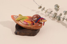 원앙세트 전통 목각 혼례 폐백 신혼부부 선물 : 마므레상수리나무