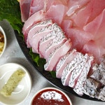 목포 자연산 민어회 450g 필렛 부레 껍질 민어전 : 전복마을