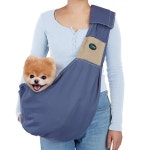 OWNPETS 반려견 슬링 , 고양이 여행 가방, 반려동물 소프트 파우치 및 토트 디자인, 조절 가능한 어깨끈 핸즈 프리 안전하게 강아지, 작은 강아지... 