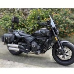 오토바이 수정 알루미늄 합금 접이식 후면 등받이 후면 윙 요추 쿠션 LONCIN VOGE CU525 CU 525 CU525 : 라벨샵인