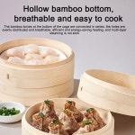 전기 대나무 찜기 다기능 3 레이어 스낵 롤빵 찜 바구니 세트 상자 음식 따뜻한 아침 식사 기계 밥솥 냄비 2 2L Thr layers : 톡톡바로직구