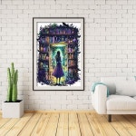 다이아몬드 페인팅 키트, 초보자를 위한 매직북 아트 DIY 풀 드릴 도트 젬 및 가정용 벽 장식용 공예품 12x16인치 G6772-US : 호핑컴퍼니