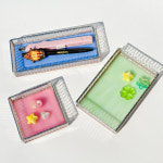 트레이 예쁜 심플 악세사리 보관함 수납함 인테리어 소품 장식 스테인드글라스 : 달곰글라스 스테인드글라스