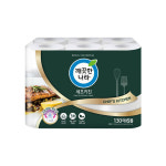 깨끗한나라 화장지 순수프리미엄30롤 x 1팩 무형광 천연펄프 두루마리 휴지 3겹33m : 킴벌리나라