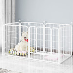 반려견 펜스 개 철망 90cm 100cm 화이트 강아지 울타리 철장 철제펜스 강아지놀이터 : 홍쁘로 스토리