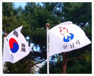 성남시기 게양용 깃발 135x90cm : 코리아온미