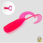 AD 트윈테일 그럽웜 1.5/2인치 10개 핑크펄 미끼 배스웜 : 알뜰특가샵