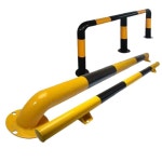 주차 볼라드 스틸 주유소 검정 열쇠 건물 패키지 안전볼라드 파이프 안전봉 이동 : 삼바구니