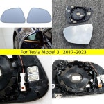 Tesla Model 3 2017 18-2023 자동차 뷰 미러 광각 유리 자동 희미 가열 자동 희미 미러 유리 925-2455-001 925-2456-001 : 제이브릿지11