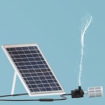 10W 태양광 패널 산소 절약형 에너지 연못 브래킷 여과 어류 순환식 펌프 수중 10W : 투유원