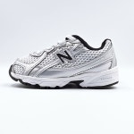 국내매장품 뉴발란스 740 키즈 코어팩 메탈릭 실버 블랙 발편한 유아 운동화 : 더미네랄TheMineral