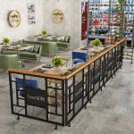 철제 파티션 식당 학원 호텔 인테리어 가림막 펜스 레스토랑 카페 통로 칸막이 장식 무펀칭 상담 고객 : 스토어피넛