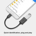 삼성 휴대폰 화웨이 맥랩용 USB-C 어댑터와 USB-A 여성 케이블 OTG 플러그 연결 : 물건너편