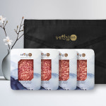 농협안심한우 1+등급 한우 선물세트 2호 등심+등심+채끝살+채끝살, 1.2kg, 1개 : 구미우