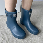 남자레인부츠 장마철신발 남자장화 방수신발 남성용-숏기장(블루), L(270-275) : 우모르