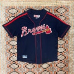 빈티지 MLB 메이저리그 애틀란타 네이비 유니폼 반팔셔츠 남자XXL : 이조vintage
