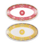 만수 만수(노랑) 타원 스끼다시 대 중식당그릇 멜라민제품 : 리치키친