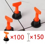 200 세라믹 바닥 웨지 레벨 스페이서 레벨러 레이아웃 클립 레벨링 시스템 건설 타일 250PCS 1.5MM : 투글로벌스토어