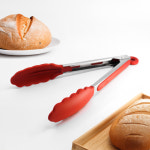 제우스 주방 빵 베이커리 카페 잠금 실리콘 잎집게 23cm : 세기쇼핑