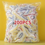 가정용 일회용 접착 필름 커버 등급 신선도 유지 봉지 음식 보관 액세서리 200 개 H9030 50pcs colorful : 모노하우샵