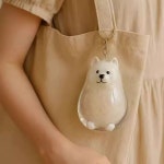 반려동물 고양이 강아지 털 보관 목걸이 키링 반려견 메모리얼 추억 보관함 납골당 꾸미기 : 젤리치피