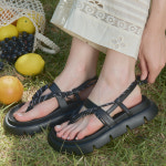 이사벨라 드로스트링 스트랩 샌들(2Colors) S0177 : 슈하이 SHOEHi