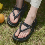 이사벨라 드로스트링 스트랩 샌들(2Colors) S0177 : 슈하이 SHOEHi