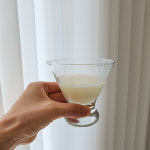 유리 막걸리잔 전통주잔 고블렛 유리컵 : 데일리홈카페