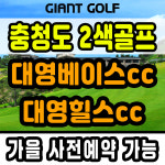 대영베이스cc 힐스cc 충청도골프장 둘 다 즐기는 1박2일패키지 : GIANTGOLF
