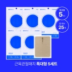 통증연구소 근육 관절 붙이는 원적외선 패치 사이즈별 5팩 세트 : 통증연구소.