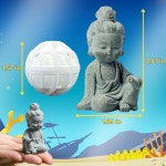 호메디 공예 수족관 부처님 어항 장식 동상 및 질화 볼 2개 베타 선 S S Buddha : 차아