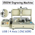 MOCHAG USB CNC 6090 라우터 기계 키트 MACH 제어, 4축 1 5KW VFD 수냉 스핀들 모터 3D 밀링 각인기, 제어 박스가 있는 판화기 절단기... 