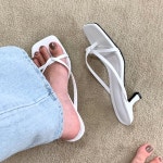 [G3622] 미들힐 스틸레토 6cm 9cm 코제트 힐 샌들 슬리퍼 : 새로이클라쓰