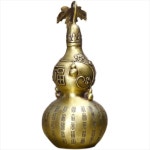 금 조형물 구리 호박 장식품 대형 순수 아시안ST 거실 홈 골드 오브제 이사 개업 축하 선물 기도 부 행운 건강 : FEELINGMALL