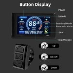 Ebike LCD 디스플레이 LCDS966 스마트 컬러 스크린 방수 산악 자전거 컨트롤패널 전기 산악 자전거용 2472V 5 핀 : 하이퍼마켓몰