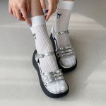[G3629] 여성 키높이 통굽 6CM 웨지 스트랩 리본 샌들 : 새로이클라쓰