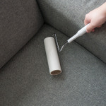 생활백서 스탠딩 돌돌이 긴 롱 핸들 클리너 스탠드 머리카락 찍찍이 롤 테이프 본체 리필 : 양천로 스토어