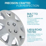 BDK 14인치 스냅온허브캡 휠커버 4팩 OEM공장교체 멀티스포크 4종세트 : 리갈볼트