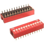 40PCS 이중 행 딥 스위치 콤보 키트 1 2 3 4 6 8 2.54mm 장착 가능 Dip DIL 및 Arduino : muluck