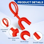 TOODOO 6개 스트랩이 달린 마우스 가드 스포츠 마우스 가드 스트랩 없음 축구 복싱 마우스피스 성인 청소년 브레이스 라크로스 농구 하키... 