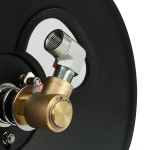 보이그르수오 50피트 압력 세척 호스 릴, 4000PSI 헤비 듀티 고압 릴 - 강철 구조, 스위블 암이 있는 수동 크랭크, 물 유입 호스가 마운팅... 