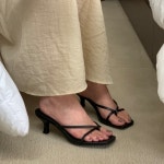 [G3622] 미들힐 스틸레토 6cm 9cm 코제트 힐 샌들 슬리퍼 : 새로이클라쓰