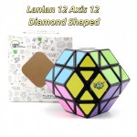 Lanlan 12 축 다이아몬드 모양의 매직 큐브 이상한 퍼즐 장난감 14세 이상 선물 Cubo Magico : 반월마켓