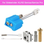 프린터 부품 Artillery Sidewinder X1/X2 Genius Pro Hotend 실리콘 양말 서미스터 가열 튜브 히트 블록 목구멍 화산 노즐 압출기... 