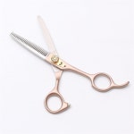 미용사용 가위 미용실 숱가위 헤어 골드 커팅 440C H9105 Jin C 5.5N : 세모숲