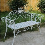 시트쿠션 정원 야외 스 빈티지 벤치 크그린(왕관2인승) 의자 베개 식당 철제 마당 크그린(왕관2인승) : 엘프로데호이