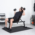 반석스포츠 원터치 인클라인벤치 헤드업 평벤치 벤치프레스 덤벨 가정용 접이식 : 반석스포츠