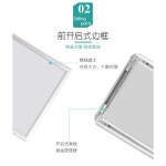 LED 메뉴판 스탠드 이동식 옥외 스탠드광고판 소형 조명 안내판 패널 수직 포스터 입구 1. A4 실버 원각 : 초이달